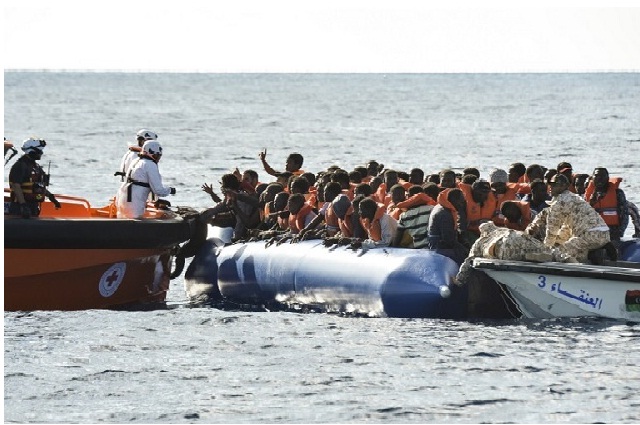 migrants crossing the mediterranean